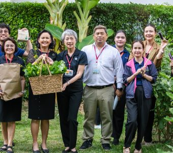 “ปลูกด้วยรัก ดูแลด้วยใจ” บรรยากาศกิจกรรมเก็บพืชผักสวนครัว จากชาวสวนโรงพยาบาลจุฬาฯ cover
